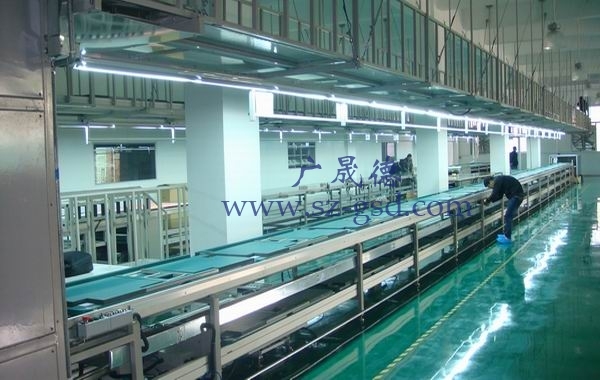 Double-speed chain plate production line